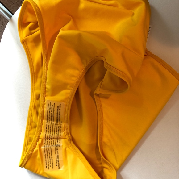 Forever21 High-Waisted Bikini Bottoms GOLD/YELLOW - Picture 4 of 5